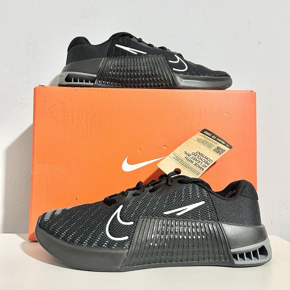 Nike Metcon 9 TB “Black White Smoke Grey” Men’s Size 10 Gym Weightlifting Shoes